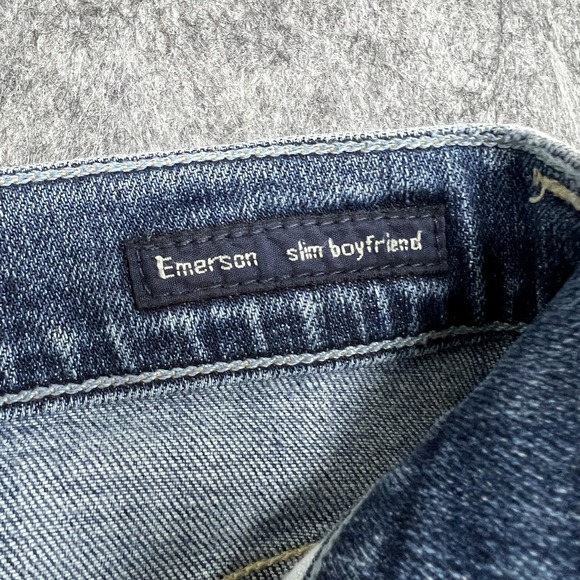 Citizens Of Humanity Emerson Jeans Womens 27 Blue Slim Boyfriend Distressed Prep - Picture 6 of 16